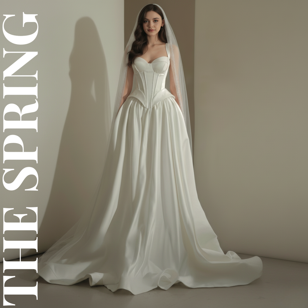 Corset Satin Sweetheart Wedding Gown – Silque Bridal
