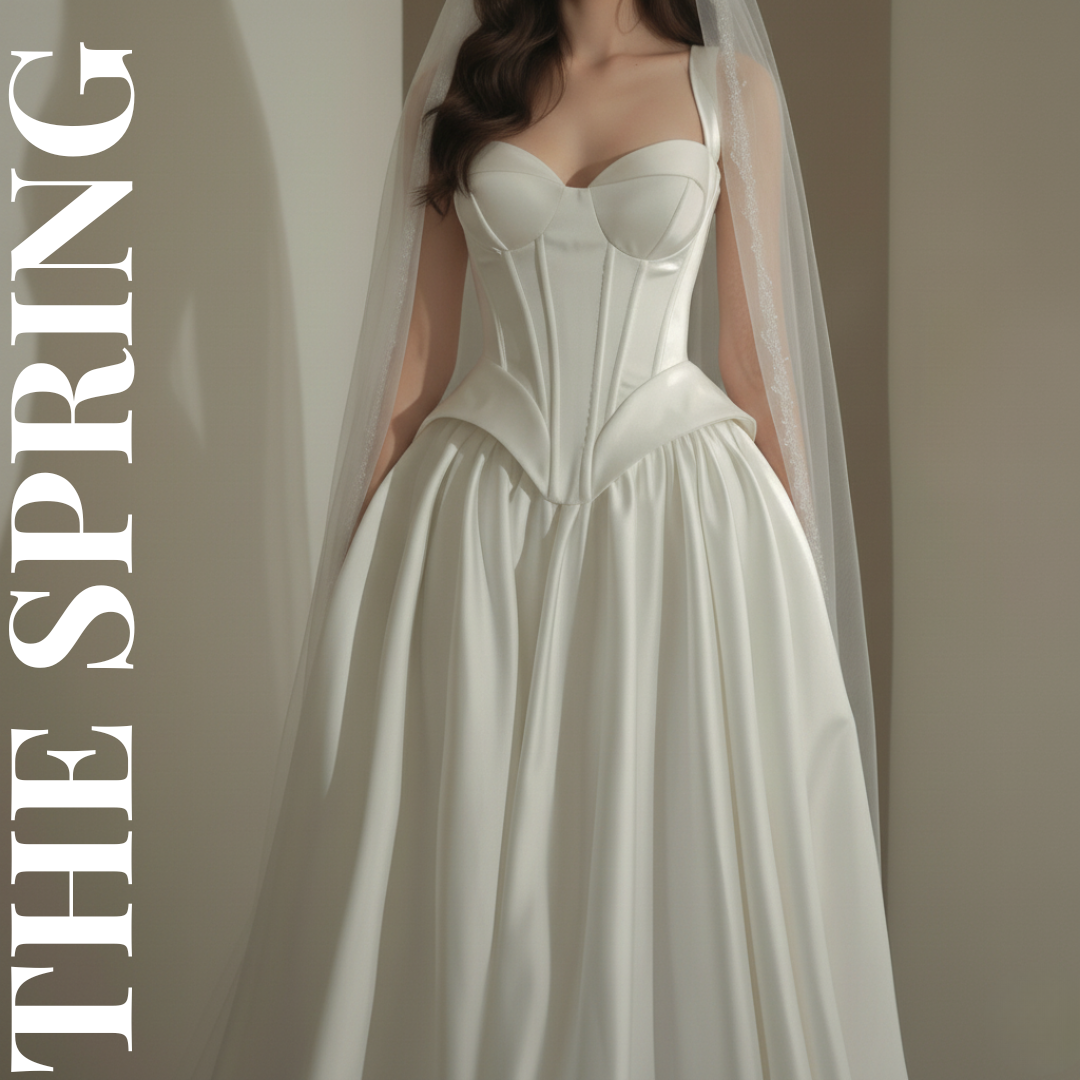 Corset Satin Sweetheart Wedding Gown – Silque Bridal