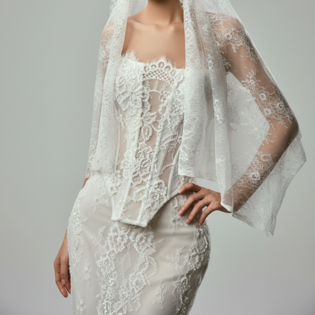 Lace Corset Wedding Dress – Modern Romantic Fit