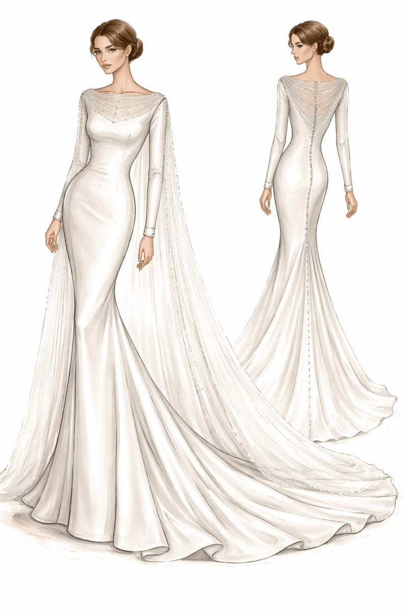 Bespoke Custom Wedding Dress - Your Dream Design - Wedding Dress - SilqueBridal