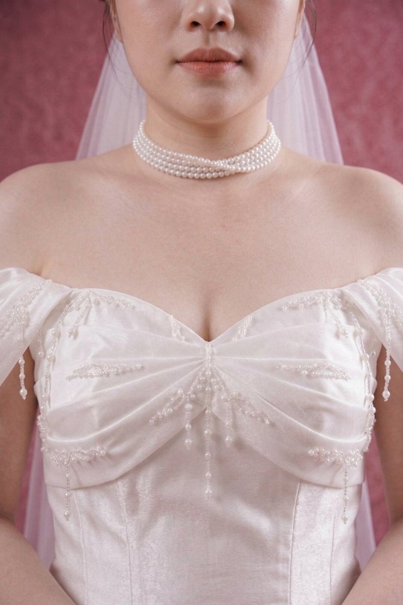 Satin Mermaid Wedding Dress Strapless Sweetheart Elegant Bridal Gown - Wedding Dress - SilqueBridal