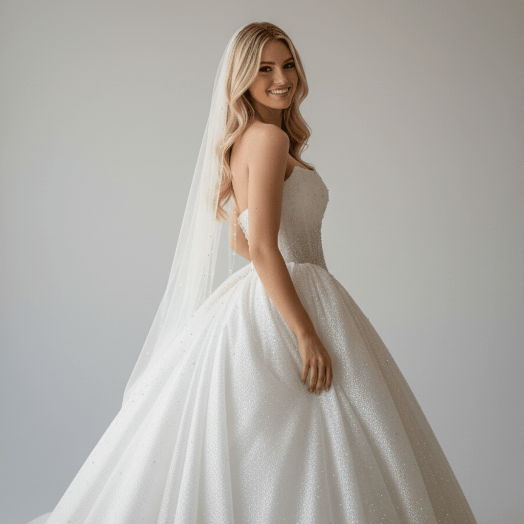 Sparkle Ball Gown Wedding Dress with Beaded Corset | Silque - Wedding Dress - SilqueBridal